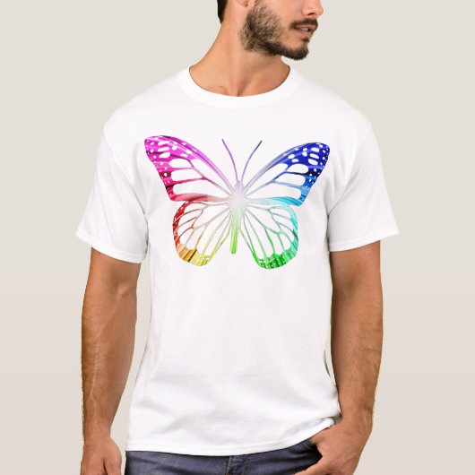 regenboogvlinder t-shirt (Voorkant)