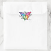 Regenboogvlinder Vierkante Sticker (Tas)
