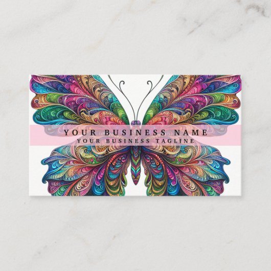 Regenboogvlinder Visitekaartje (Voorkant)
