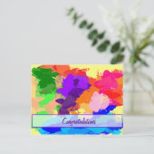 Regenboogvlinders Briefkaart (Staand voorkant)