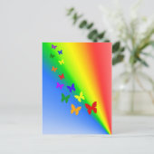Regenboogvlinders Briefkaart (Staand voorkant)