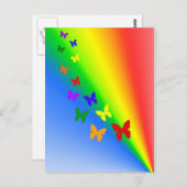 Regenboogvlinders Briefkaart (Voorkant / Achterkant)