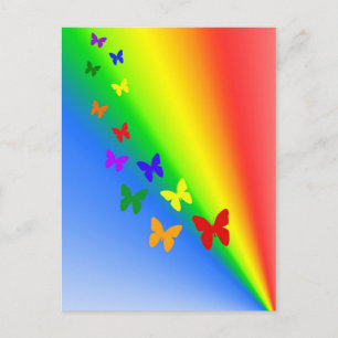 Regenboogvlinders Briefkaart