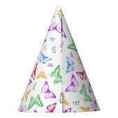 Regenboogvlinders Feesthoedjes (Achterkant)