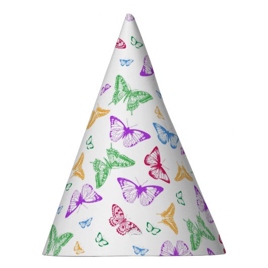 Regenboogvlinders Feesthoedjes (Rechts)