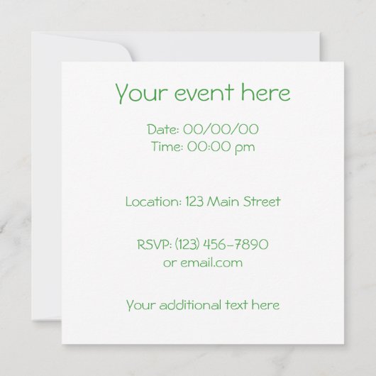 Regenboogvlinders Kaart (Achterkant)