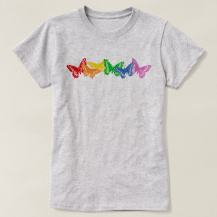 Regenboogvlinders T-shirt