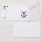  regenboogvlinders zwemmen visitekaartje (Voorkant / Achterkant)