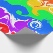 Regenboogvloed Kunstdag Cadeaupapier (Hoek)