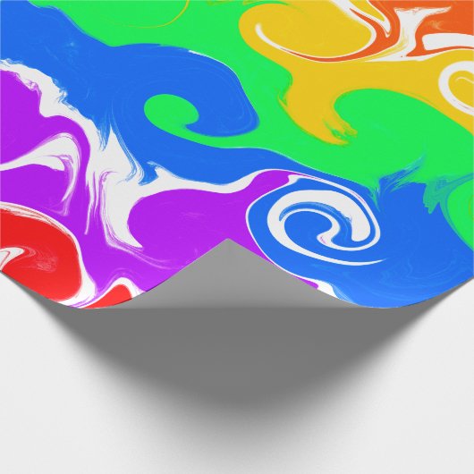 Regenboogvloed Kunstdag Cadeaupapier (Hoek)