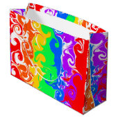 Regenboogvloed Kunstdag Groot Cadeauzakje (Achterkant Gekanteld)