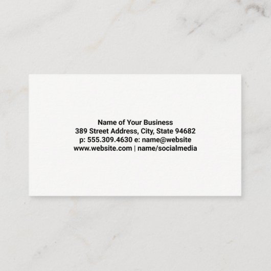 regenboogvloeistof afsprakenkaartje (Achterkant)