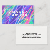 regenboogvloeistof afsprakenkaartje (Voorkant / Achterkant)