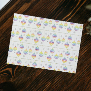 Regenboogvlokken en regenboogvlokken cadeaupapier
