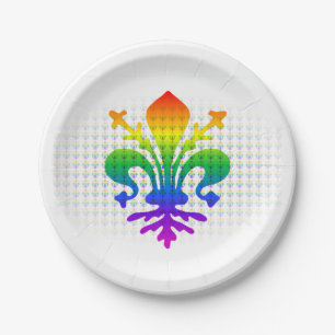 Regenboogvlucht-de-Lis Papieren Bordje
