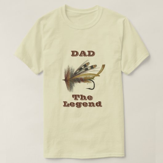  regenboogvlucht voor de Vissende leggende vader T T-shirt (Design voorkant)