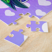 Regenboogvogel en harten legpuzzel (Zijkant)