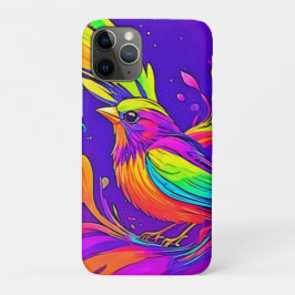 Regenboogvogel in Cartoon Land Case-Mate iPhone Case
