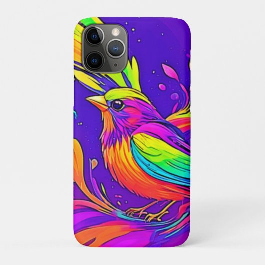 Regenboogvogel in Cartoon Land Case-Mate iPhone Case (Achterkant)