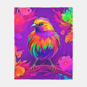Regenboogvogel in Droomland Fleece Deken (Voorkant)