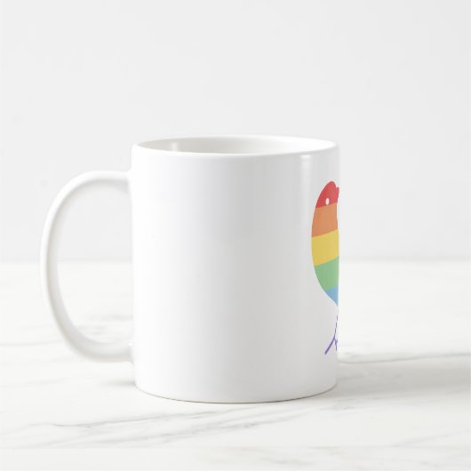 Regenboogvogel Koffiemok (Links)