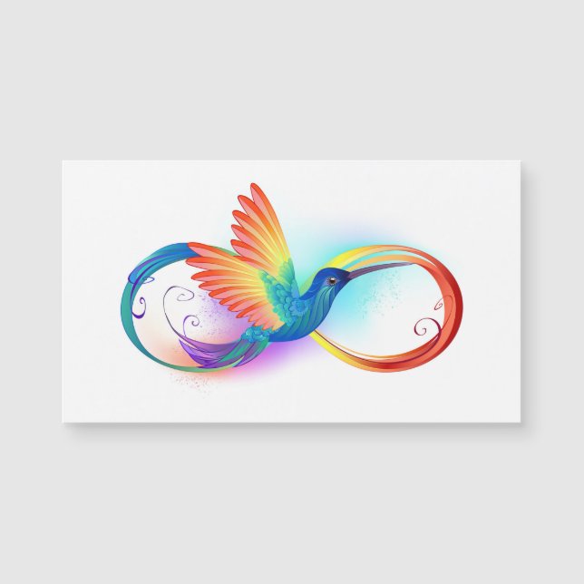 Regenboogvogel met oneindige symbolen (Voorkant)