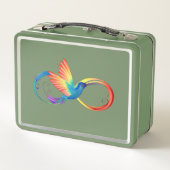 Regenboogvogel met oneindige symbolen (Achterkant)