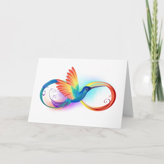 Regenboogvogel met oneindige symbolen (Voorkant)