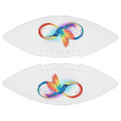 Regenboogvogel met oneindige symbolen american football (Panelen)