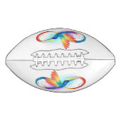 Regenboogvogel met oneindige symbolen american football (Voorkant)