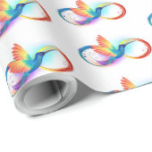 Regenboogvogel met oneindige symbolen cadeaupapier (Rol Hoek)