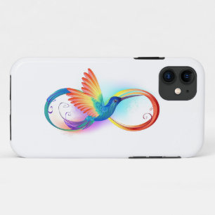 Regenboogvogel met oneindige symbolen Case-Mate iPhone case