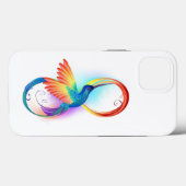Regenboogvogel met oneindige symbolen Case-Mate iPhone case (Achterkant (horizontaal))