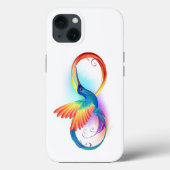 Regenboogvogel met oneindige symbolen Case-Mate iPhone case (Achterkant)