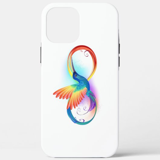 Regenboogvogel met oneindige symbolen Case-Mate iPhone case (Achterkant)
