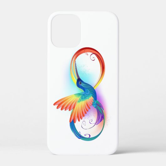 Regenboogvogel met oneindige symbolen Case-Mate iPhone case (Achterkant)
