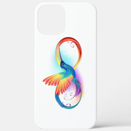 Regenboogvogel met oneindige symbolen Case-Mate iPhone case (Achterkant)