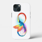 Regenboogvogel met oneindige symbolen Case-Mate iPhone case (Achterkant)