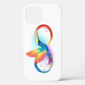 Regenboogvogel met oneindige symbolen Case-Mate iPhone case (Achterkant)