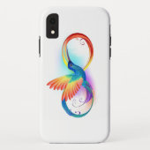Regenboogvogel met oneindige symbolen Case-Mate iPhone case (Achterkant)