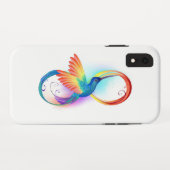 Regenboogvogel met oneindige symbolen Case-Mate iPhone case (Achterkant (horizontaal))