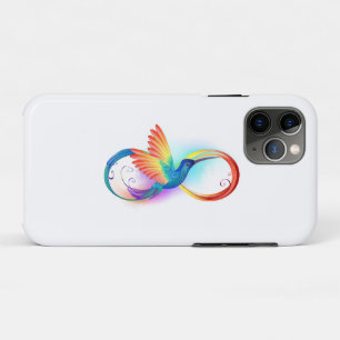 Regenboogvogel met oneindige symbolen Case-Mate iPhone case