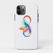 Regenboogvogel met oneindige symbolen Case-Mate iPhone case (Achterkant)