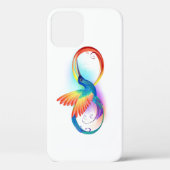 Regenboogvogel met oneindige symbolen Case-Mate iPhone case (Achterkant)