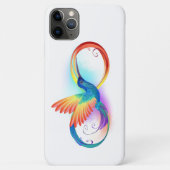 Regenboogvogel met oneindige symbolen Case-Mate iPhone case (Achterkant)