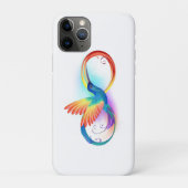 Regenboogvogel met oneindige symbolen Case-Mate iPhone case (Achterkant)