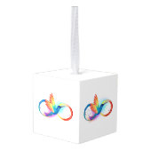 Regenboogvogel met oneindige symbolen decoratie (Achter hoekig)