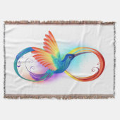Regenboogvogel met oneindige symbolen deken (Voorkant)