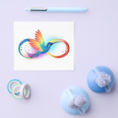 Regenboogvogel met oneindige symbolen flyer (Enkel)