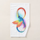 Regenboogvogel met oneindige symbolen handdoek (Handdoek)